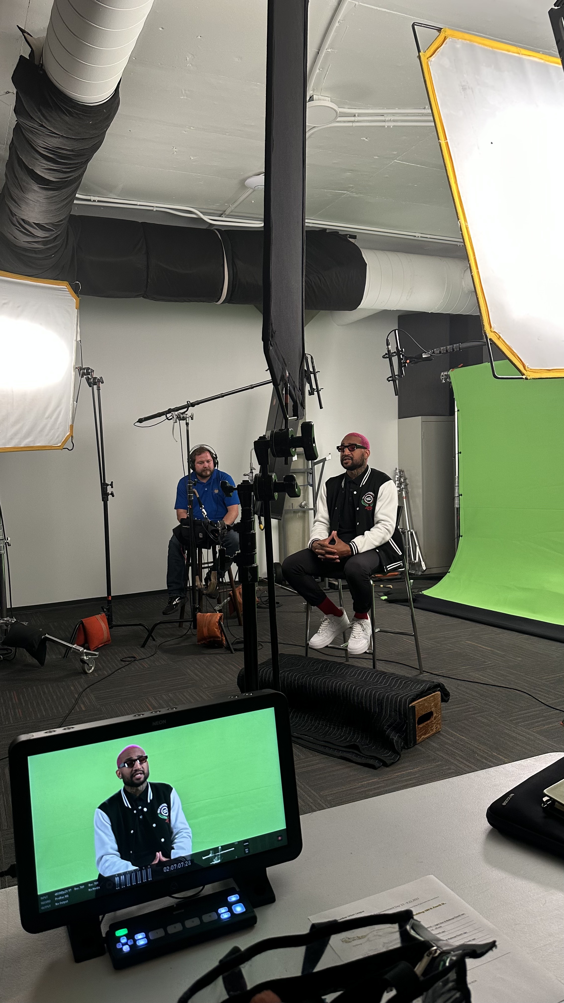 Chris filming